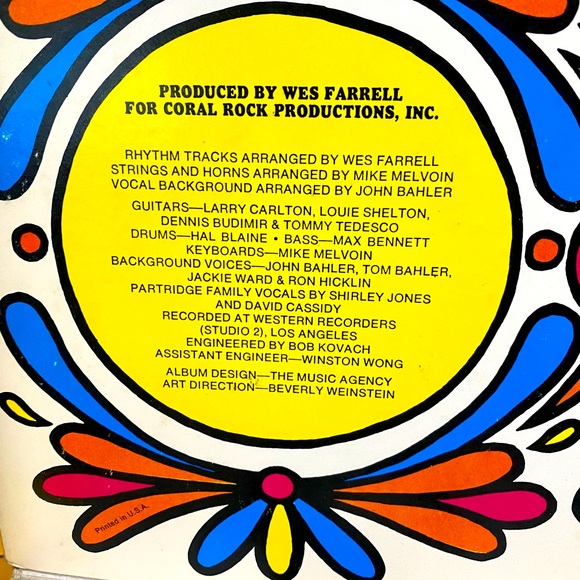 THE PARTRIDGE FAMILY SHOPPING BAG VINTAGE 1972 VINYL GROOVY RECORD BELL RECORDS - Picture 8 of 12